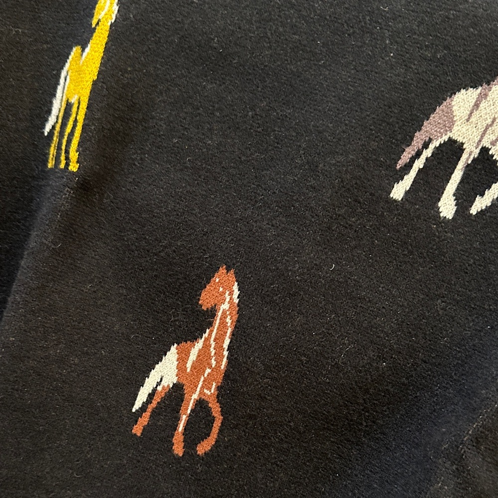 THML Black Sweater with Horse Design - Picture 3 of 4